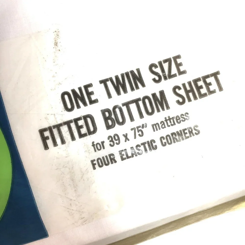 VTG Montgomery Ward Percale Twin Fitted Bottom Sheet Sealed pkg NOS
